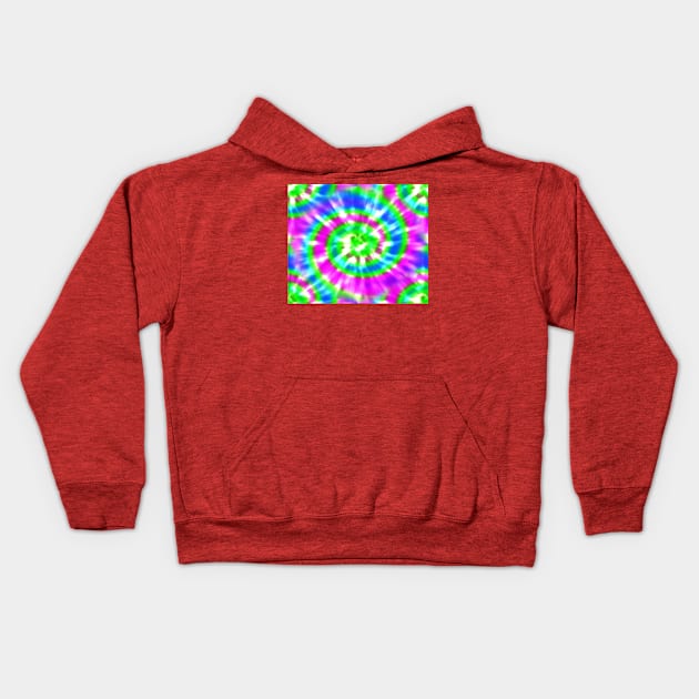 Tie Dye Kids Hoodie by DragonTees